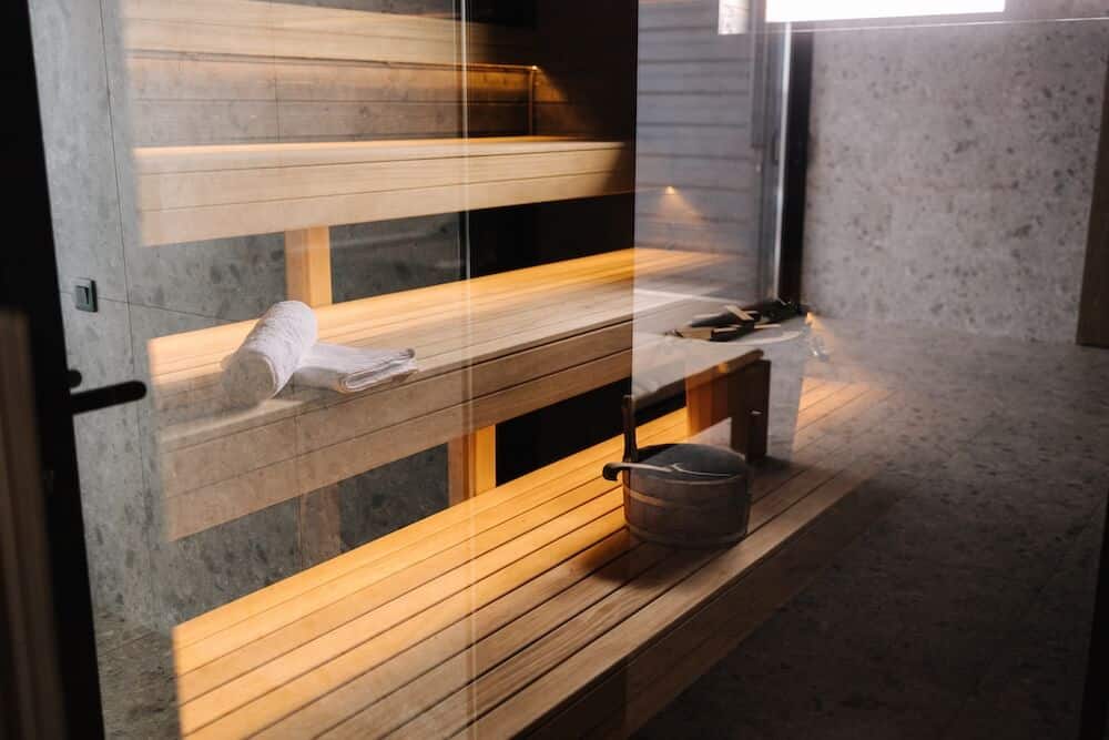 Photo of a sauna